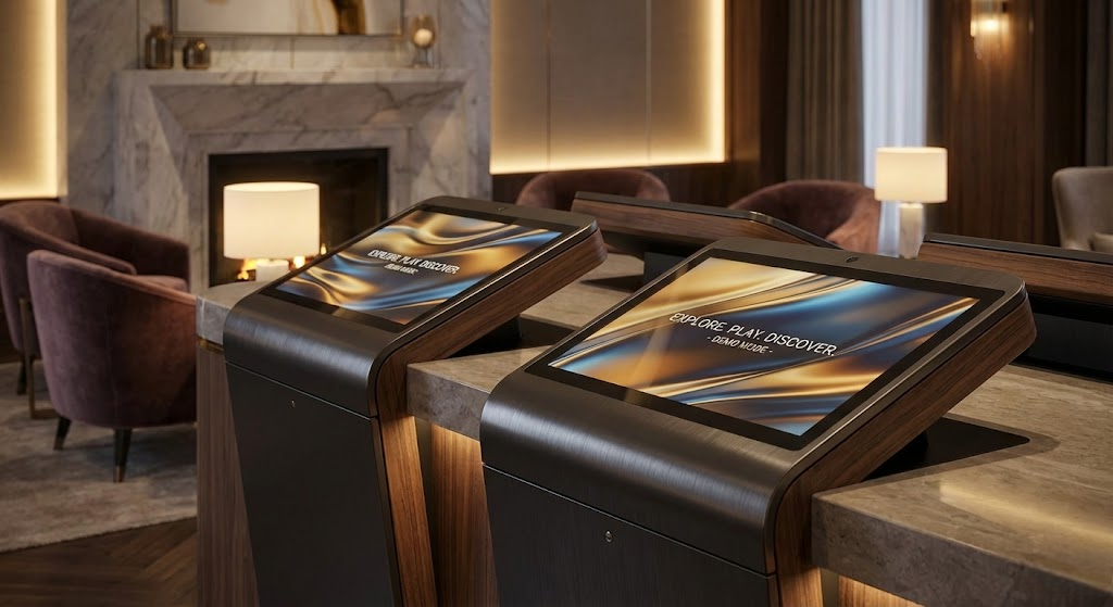 Interaktive stasjoner i demo-modus