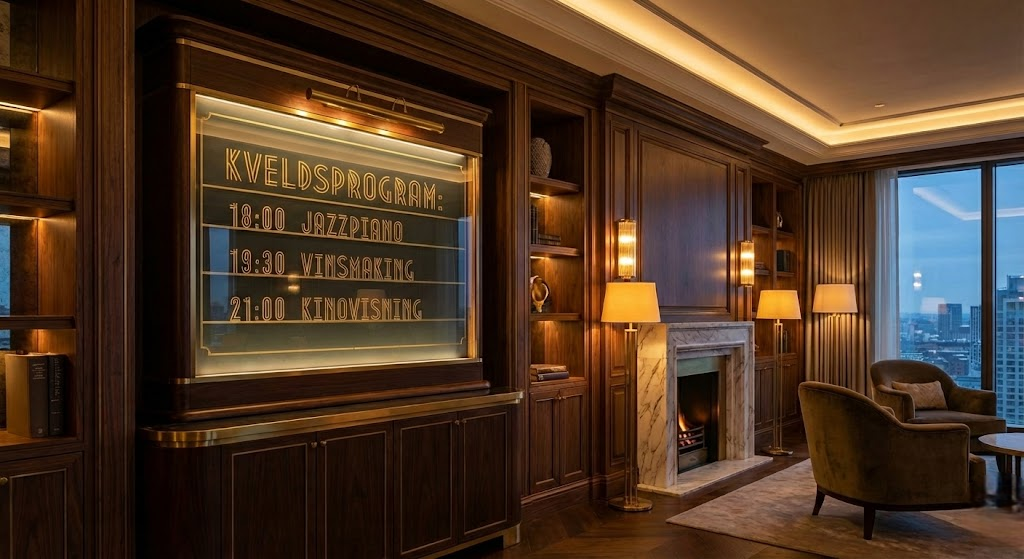 Apningstider i kveldssalong